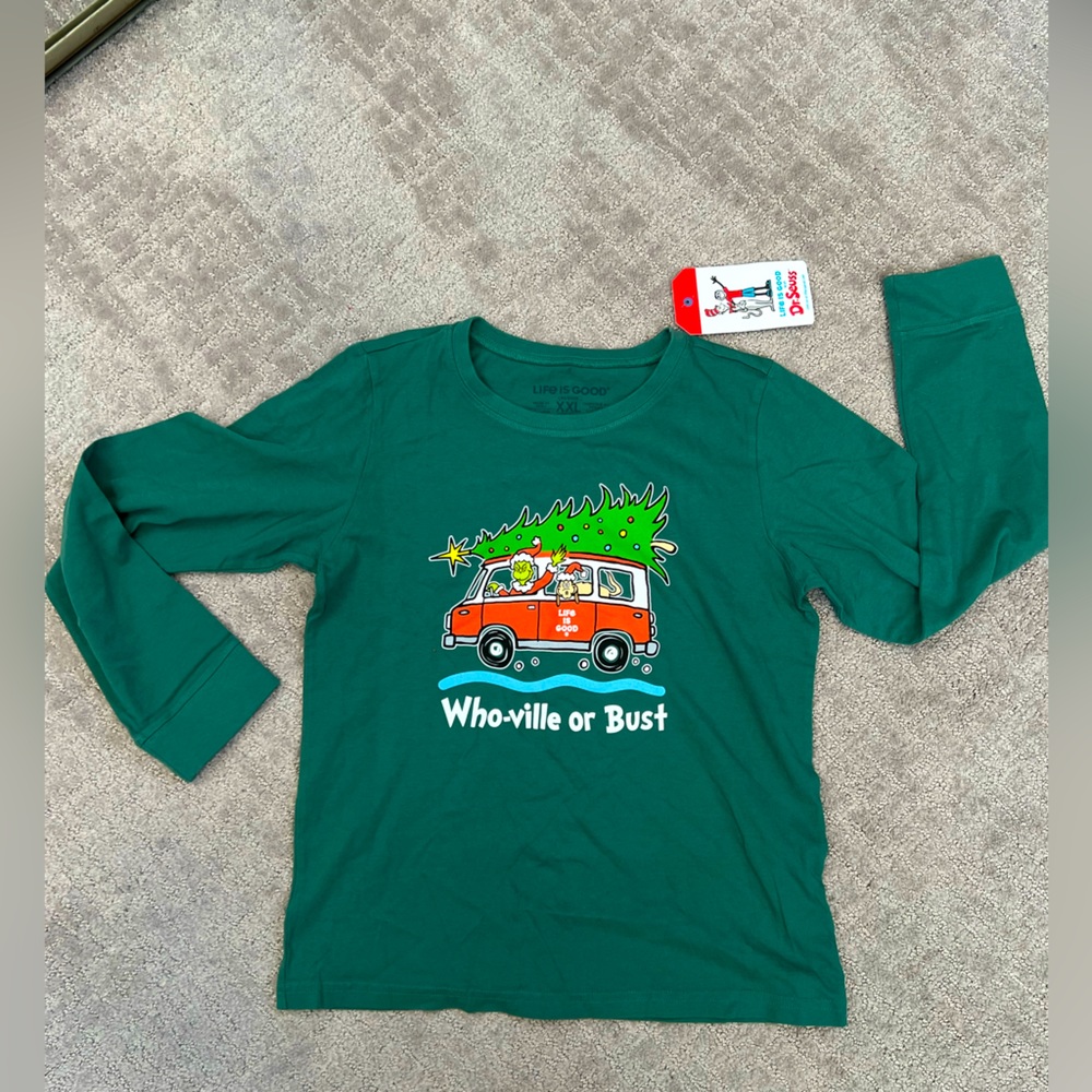 LIFE IS GOOD GRINCH KIDS T-SHIRT
